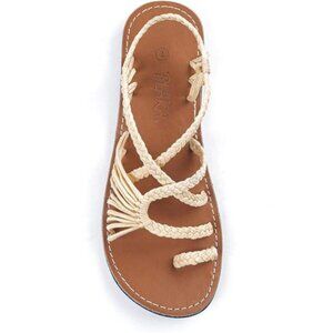 Plaka Womens Flat Sandals Summer Beach Strappy Slip On Travel Walking Shoes
